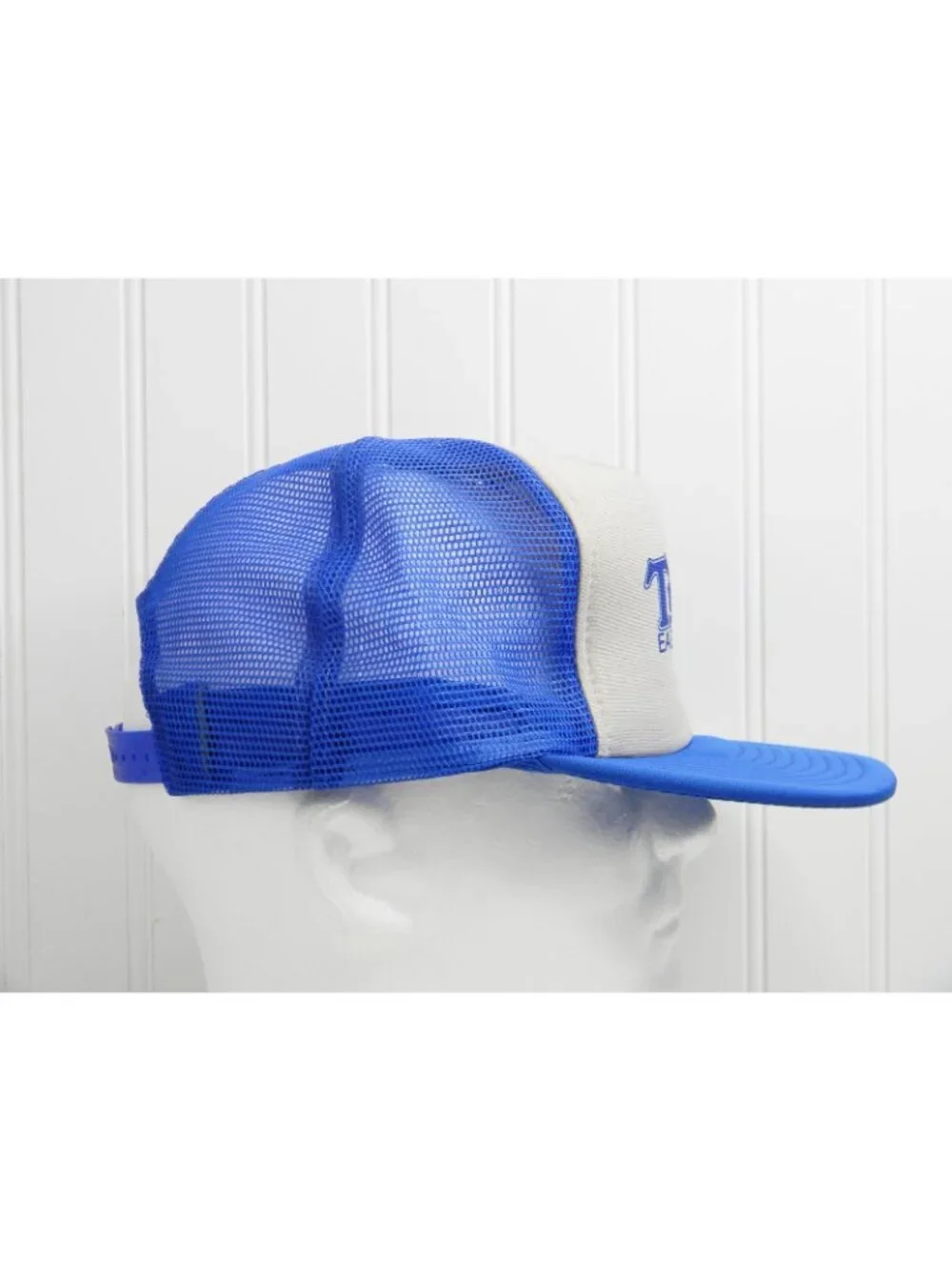 VTG Times Eagle Carrier Trucker Hat Blue Mesh Snapback Cap Designer Award